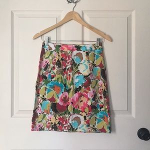 Floral Pencil Skirt Size 0